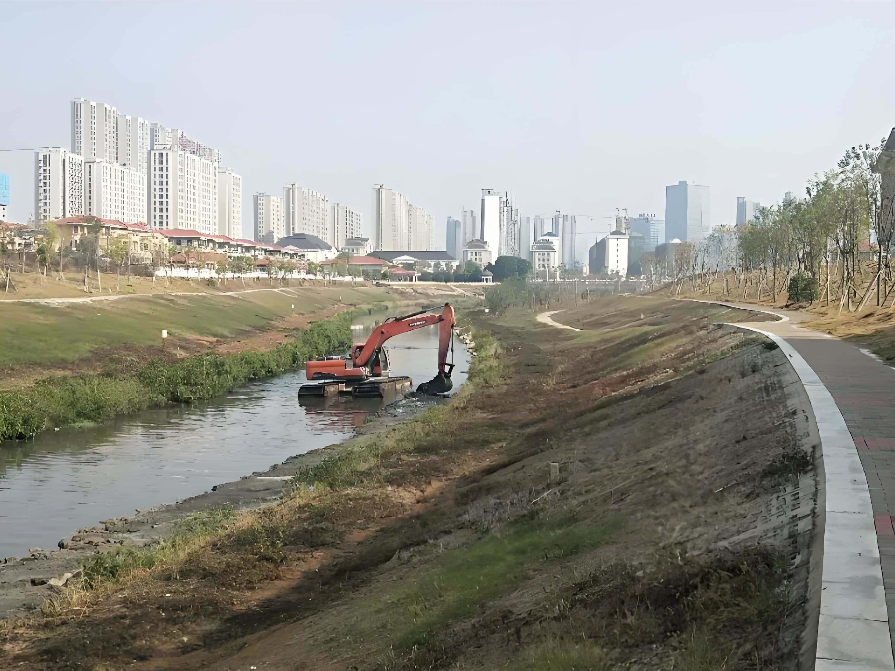 上海青浦區(qū)挖機清淤施工隊-沼澤地清淤后如何防止再次淤積？