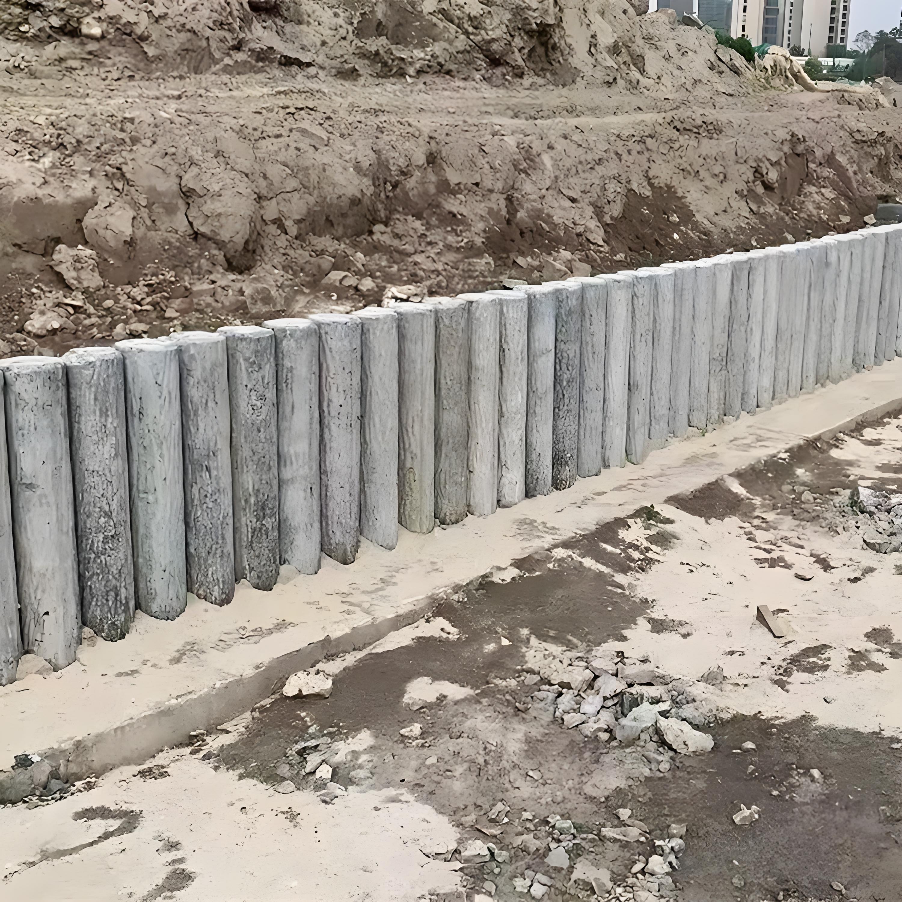 水泥樁批發(fā)廠家泓樺錦嘉 - 打水泥樁的樁間距最小可以是多少？?